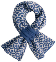 Kuscheliger Schal „Powder Agatha“ – Denim-Mix-Blau