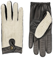 Dents Die Suited Racer Hatcher Leder-Fahrhandschuhe – Schwarz