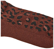 Roka Wimbledon Crew Socken – Mini Leopard Brown