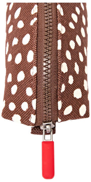 Roka Tate Kleine Baumwoll-Canvas-Tasche – Brown Dot