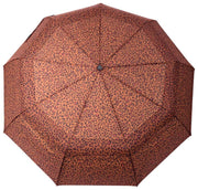Roka Regenschirm aus recyceltem Nylon von Waterloo – Mini Leopard Brown