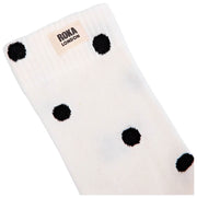 Roka Wimbledon Crew Socken – Marshmellow White Dot