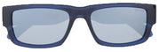 Superdry 90s inspirierte flache Augen weiche rechteckige Sonnenbrille - Blau