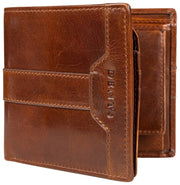 Dents Itchen Coin Bifold Portemonnaie – Cognacbraun