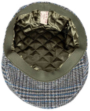 Dents Stanwick Tweed Schiebermütze – Blau