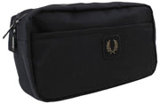 Fred Perry Umhängetasche aus Crinkle-Nylon – Schwarz