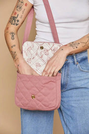 Hindbag Margault Stepp-Umhängetasche – Blush Pink