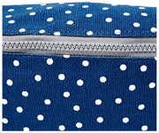 Roka Mill Hill Baumwoll-Canvas-Gürteltasche – Marineblau gepunktet