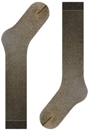 Falke Glitzernde 30-Denier-Kniestrümpfe – Schwarz/Gold