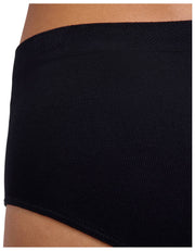 Falke Täglicher, nahtloser Slip mit mittlerer Taille – Schwarz