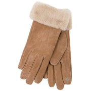 isotoner-three-point-suede-smartouch™-gloves---tan-34518544