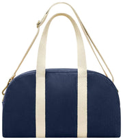 Hindbag Charlie Bowlingtasche – Samt Marineblau