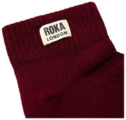Roka Wembley-Söckchen – Pflaumen-Burgunderrot