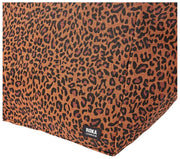Roka Große Marylebone-Tragetasche aus Baumwollcanvas in Mini-Leopardenbraun