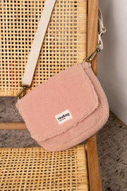 Hindbag Margault Teddy Umhängetasche – Puderrosa