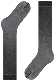 Falke Glitzernde 30-Denier-Kniestrümpfe – Schwarz/Splitter