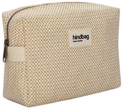 Hindbag Leon gewebter Kulturbeutel – Nude Beige