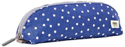 Roka Tate Kleine Baumwoll-Canvas-Tasche – Marineblau gepunktet