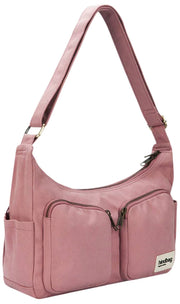 Hindbag Emile Umhängetasche mit mehreren Taschen – Blush Pink