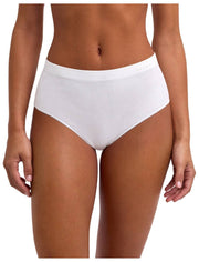 Falke Täglicher, nahtloser Slip mit mittlerer Taille – Weiß