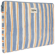 Hindbag Ava Kleine 13-Zoll-Laptoptasche – Orange/Blau gestreift