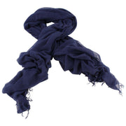 Bassin and Brown Aeolus Large Plain Scarf  - Blue