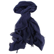 Bassin and Brown Aeolus Large Plain Scarf  - Blue