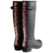 Hunter Original Tall Leopard Backstrap Gummistiefel – Schwarz/Beige