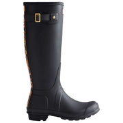 Hunter Original Tall Leopard Backstrap Gummistiefel – Schwarz/Beige