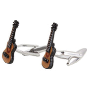 Zennor Acoustic Guitar Cufflinks - Brown/Black