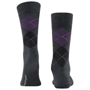 Burlington Edinburgh-Socken – Grau/Schwarz