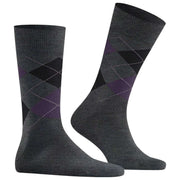 Burlington Edinburgh-Socken – Grau/Schwarz