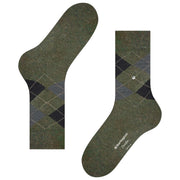 Burlington Dundee-Socken – Grün/Schwarz