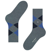 Burlington Dundee-Socken – Grau/Blau