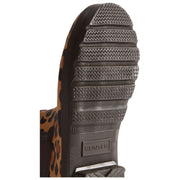 Hunter Original Leopard Chelsea-Stiefel – Beige/Schokoladenbraun