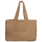 Superdry & Co Crochet City Tote Bag - Natural Brown/Eclipse Navy