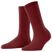 Falke Kuschelige Stiefelsocken aus Wolle – Henna-Rot