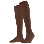 Falke Cotton Touch Kniestrümpfe – Cappuccino-Braun