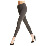 Falke Nahtlose, formende Leggings – Carbongrau