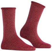 Falke Glänzende Socken – Burgunderrot