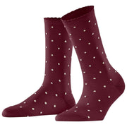 Falke Spike Dot Socken – Weinrot