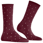 Falke Spike Dot Socken – Weinrot