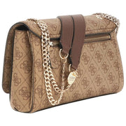 GUESS Noelle II Convertible Umhängetasche mit Klappe – Logo in Latte Brown