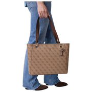 GUESS Noelle II Tragetasche – Logo in Latte Brown