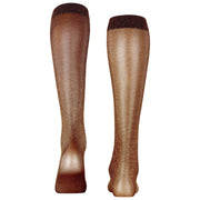 Falke Glitzernde 30-Denier-Kniestrümpfe – Barolo/Gold