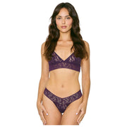 Hanky Panky Signature Lace Low Rise 5 Pack Thongs - Blushing Rose/Lavendar/Clay/Plum/Hot Teal