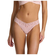 Hanky Panky Signature Lace Original Rise 5 Pack Thongs - Blushing Rose/Lavendar/Clay/Plum/Hot Teal