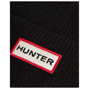 Hunter Acksley Ribbed Beanie – Schwarz