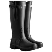 Hunter Balmoral Hohe, seitlich verstellbare Gummistiefel – Schwarz