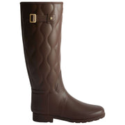 Hunter Original Tall Refined Onion Quilt Gummistiefel – Braun